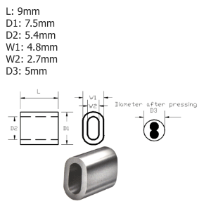 Code 2.5 TALURIT Aluminium Ferrule - 100.300.025