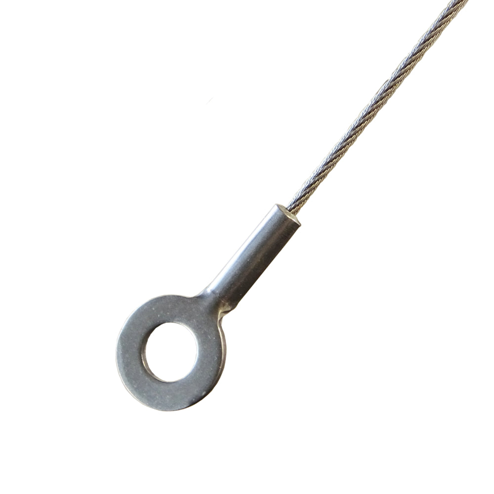 1/16" (1.5mm) A2-AISI 304 Stainless Steel Eye Terminal with 0.315" (8mm) pin diameter. - 100.318.315