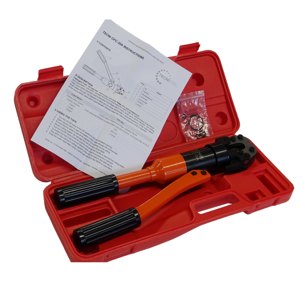TECNI® CPC-20A Hydraulic Cable Cutter to cut 16mm diameter Cable - 101.000.020