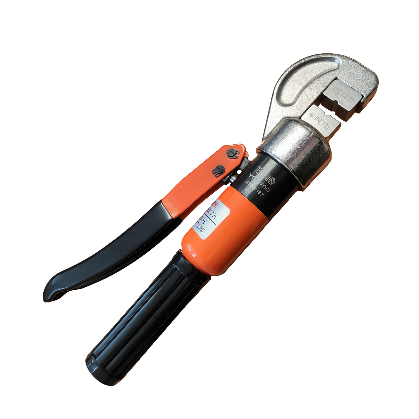 TECNI® YCP-70C Hydraulic Cable Crimper 1mm-4mm with TECNI® Round Die Sets: 101.200.070