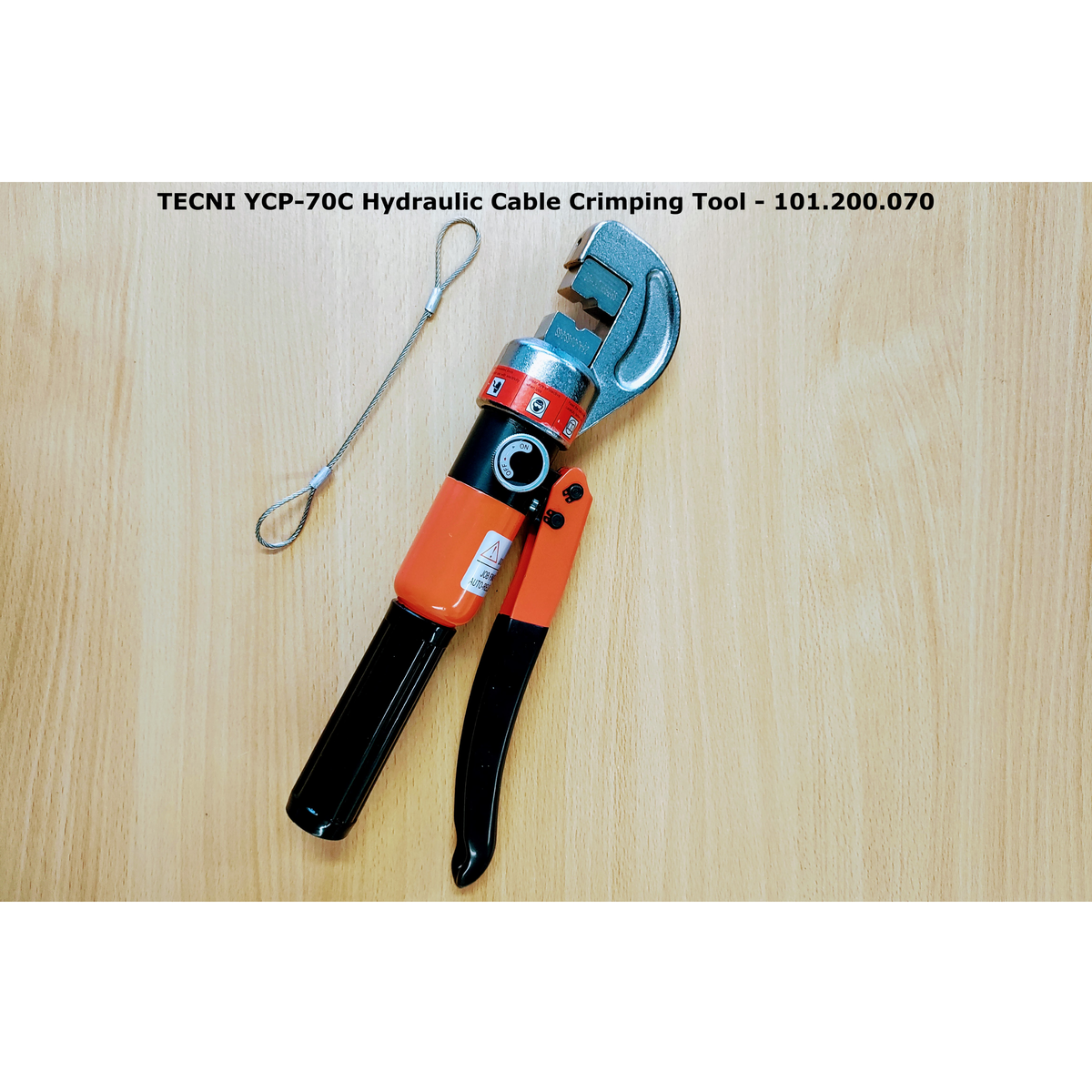 TECNI® YCP-70C Hydraulic Cable Crimper 1mm-4mm with TECNI® Round Die Sets: 101.200.070