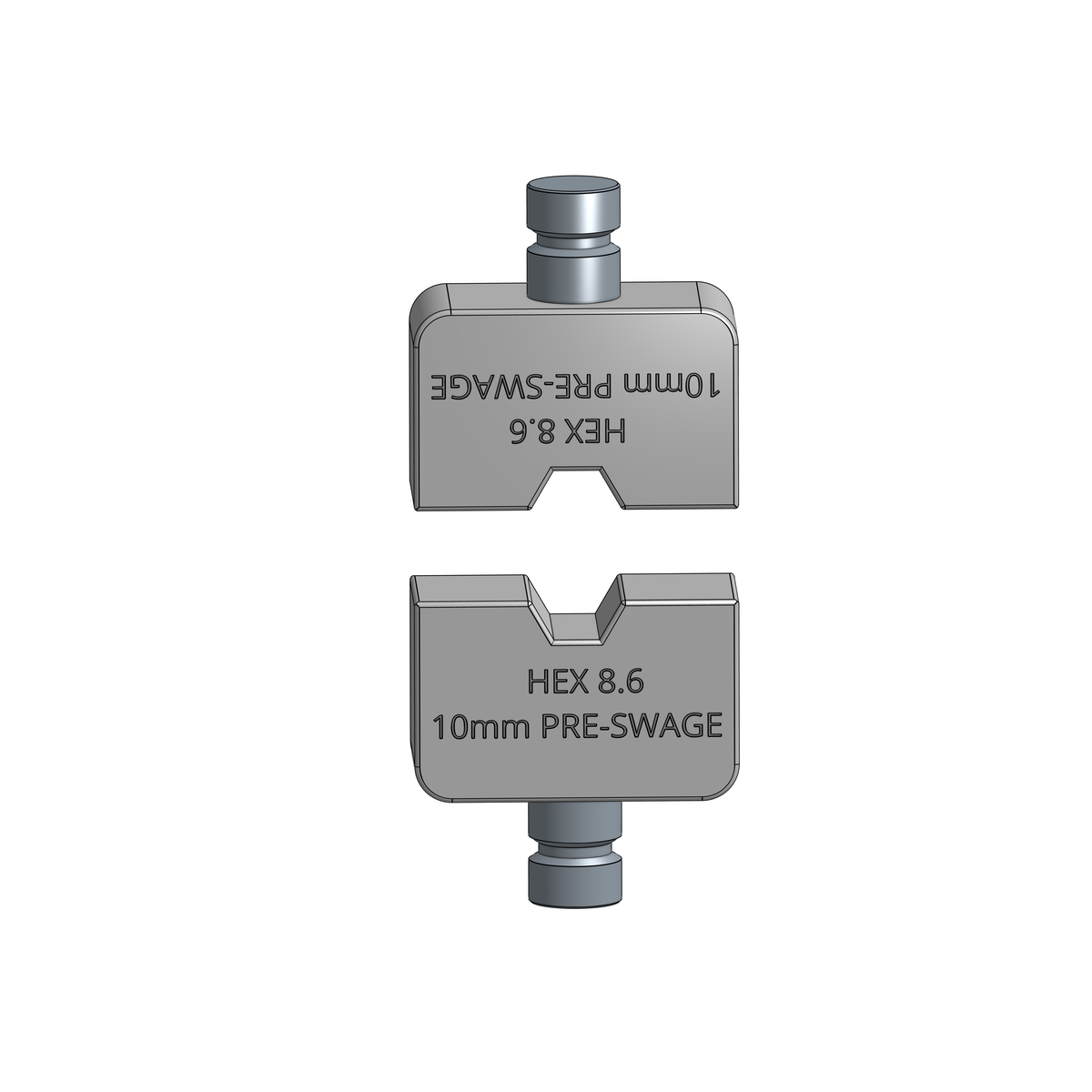 YCP-240C 8.6mm Hex a/f 10mm Pre-swage - 101.240.860