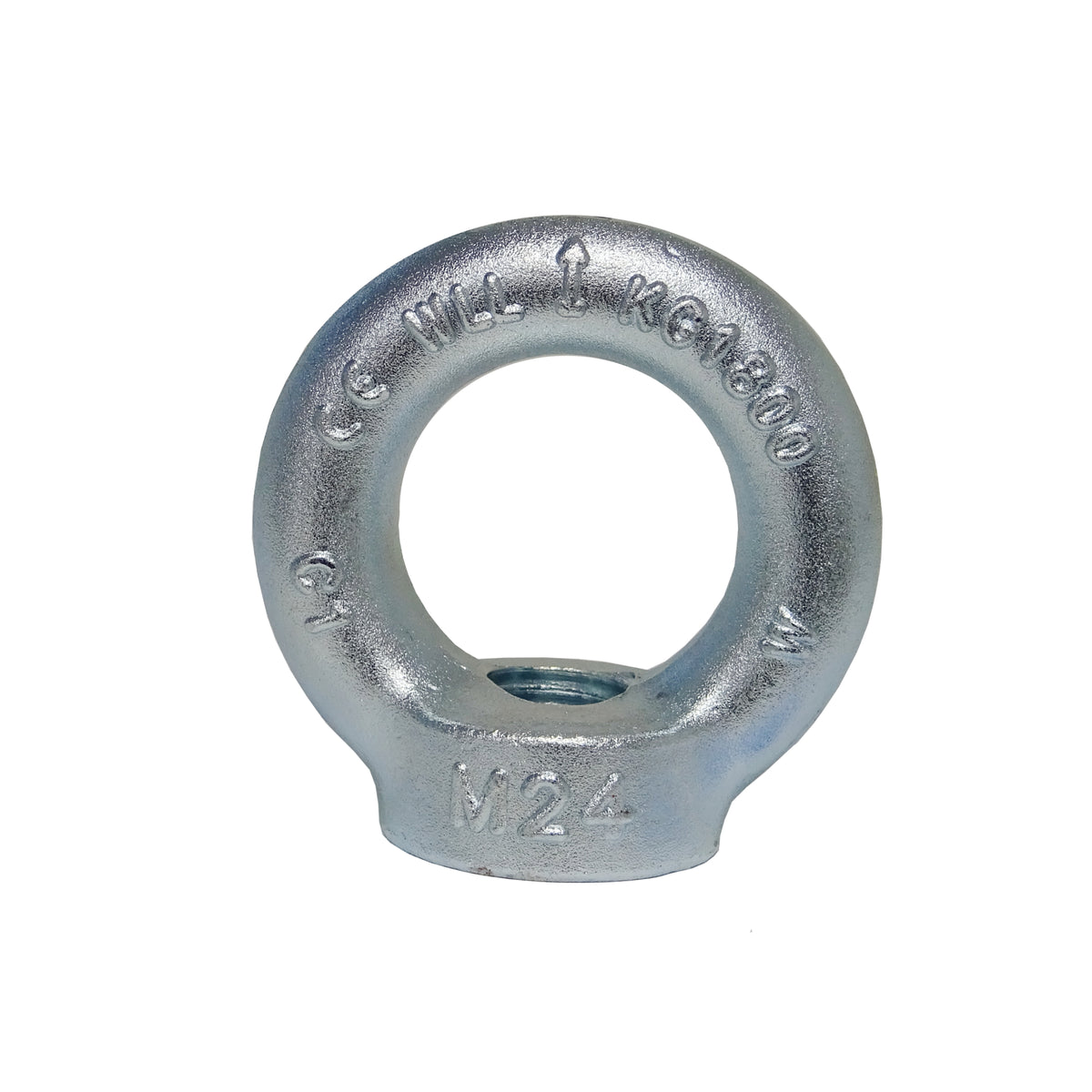 M24 White Zinc-Plated (BZP) Lifting Eyenut DIN 582 WLL: 1800 kgs - 106.051.024
