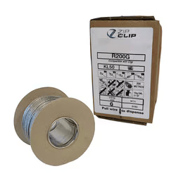 Zip Clip Rize R200GG 200m reel of Galvanised wire compatible with KL50 10KG SWL - 113.200.010 .