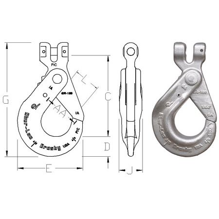 Crosby S-1317 Shur-Loc Clevis Safety Hook