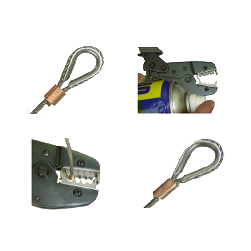 TECNI® Professional Crimping Tool for Code 1, 1.5, 2 & 2.5 Aluminium & Copper TALURIT Ferrules - 150.100.125