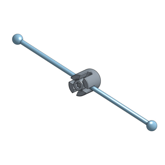 CLIP PARA VARILLA DE ESCALADA ENREJADA DE 2,5 MM Y 150 MM