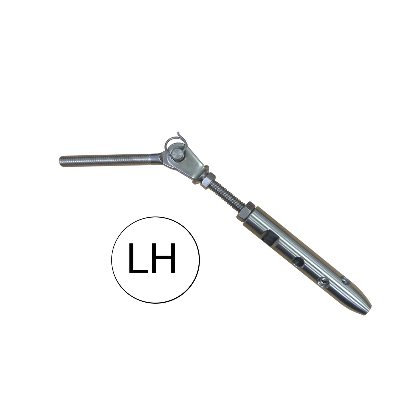 LH TECNI® Standard Balustrade Angled Runs into Metal. 3-4mm Cable.
