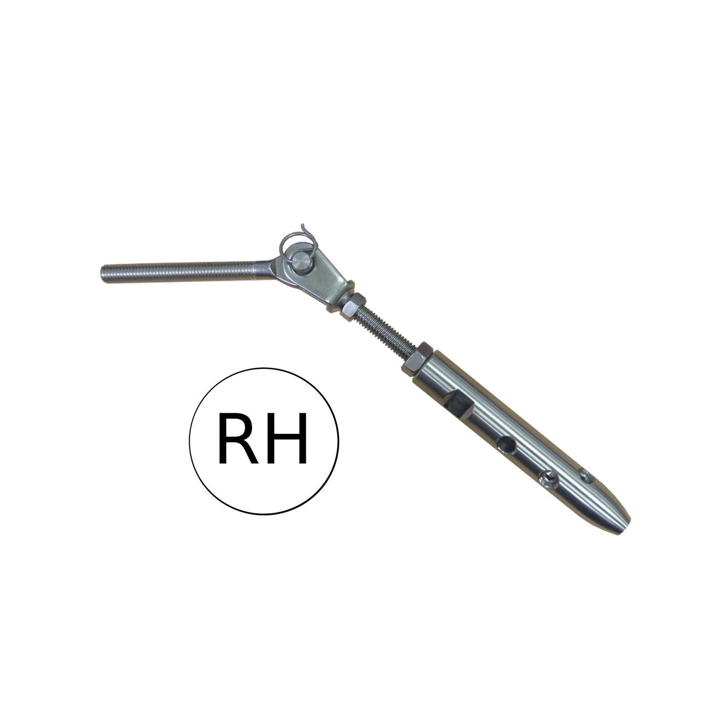 RH TECNI® Standard Balustrade Angled Runs into Metal. 3-4mm Cable. .