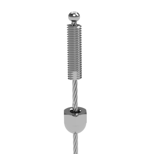 TECNI 3mm Vertical Balustrade Cable into Metal Posts - 160.225.003
