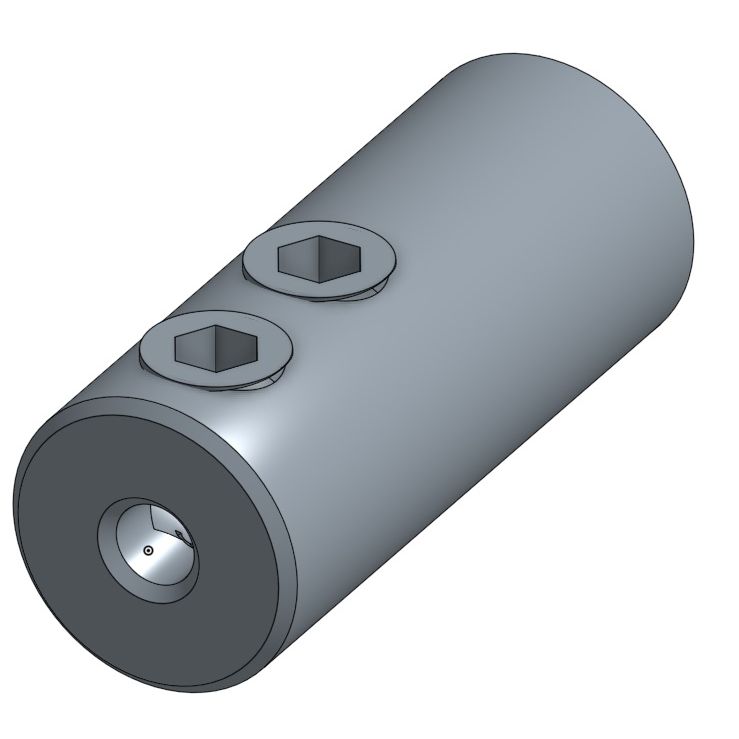 Stainless Steel Tension Fitting on a white background
