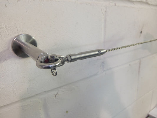 M6 RH A4-AISI 316 Stainless Guardrail Assembly for 4mm Cable - 160.500.040 .