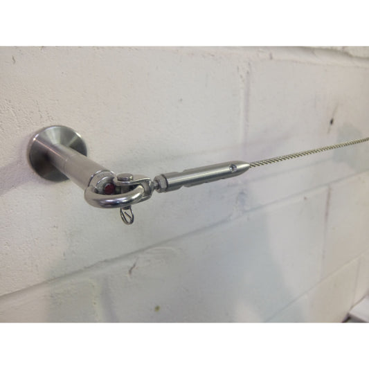 M6 LH A4-AISI 316 Stainless Guardrail Assembly for 4mm Cable - 160.501.040 .