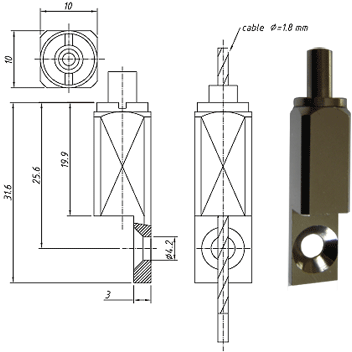 Type 18 Gripper, Picture Frame Gripper for use with up to 1.8mm cable. WLL of 30kg- 193.000.015