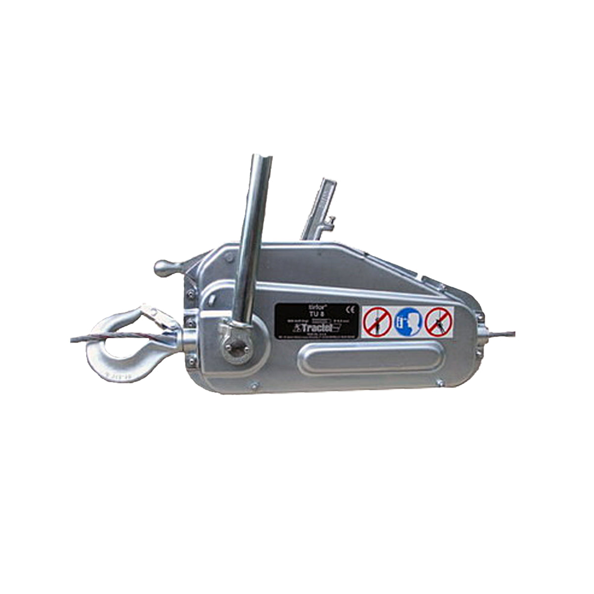 Tractel TU8 Tirfor Lever operated Winch c/w telescopic Operating Lever WLL: 800 kgs -: 203.106.008 .