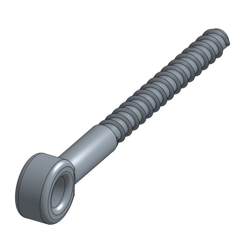 DIN 444 Stainless Steel A4-AISI 316 Eyebolt with Wood Thread