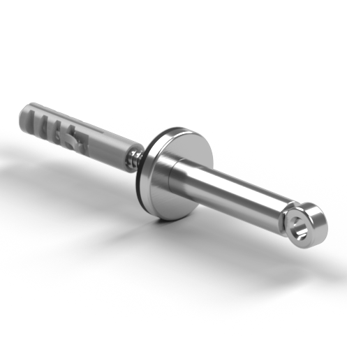 TECNI® Mini-Pro Eye Trellis Fitting. Wire 70mm from wall - 208.035.070