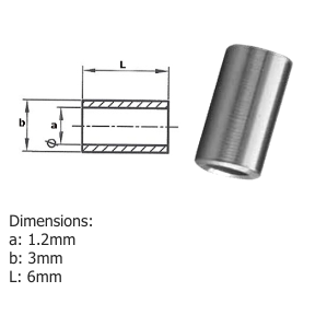 1mm A4-AISI 316 Stainless Steel Thin Walled Stop - 208.606.010