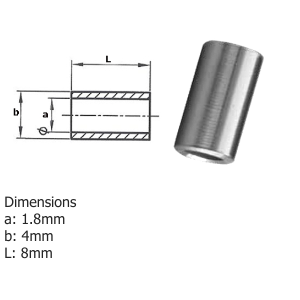 1.5mm A4-AISI 316 Stainless Steel Thin Walled Stop - 208.606.015