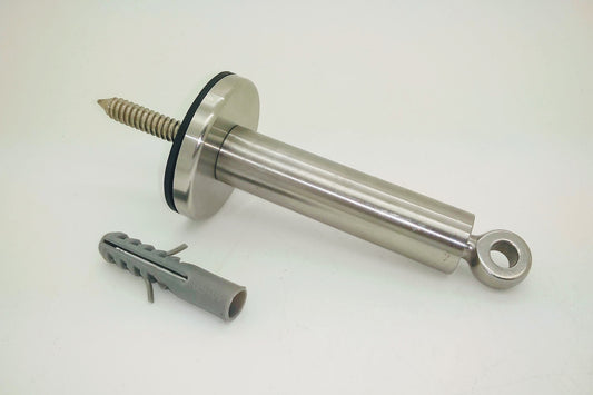 Stainless Steel PRO Trellis Pillar with Eye. Wire 100mm from the wall. - 208.615.100 .