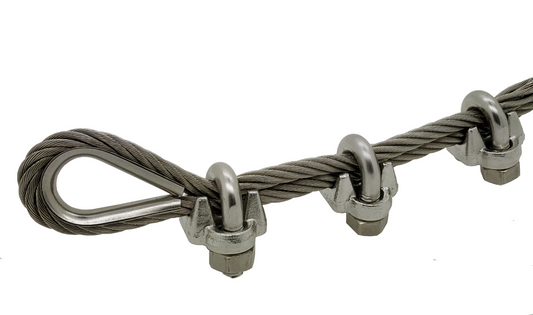 6mm A4-AISI 316 Stainless Wire Rope Clip - 309.010.006 .