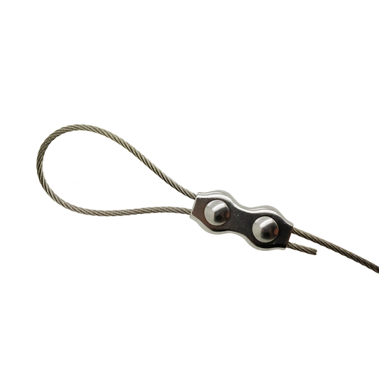 3mm A4-AISI 316 Stainless Duplex Wire Rope Clip - 309.101.003 .