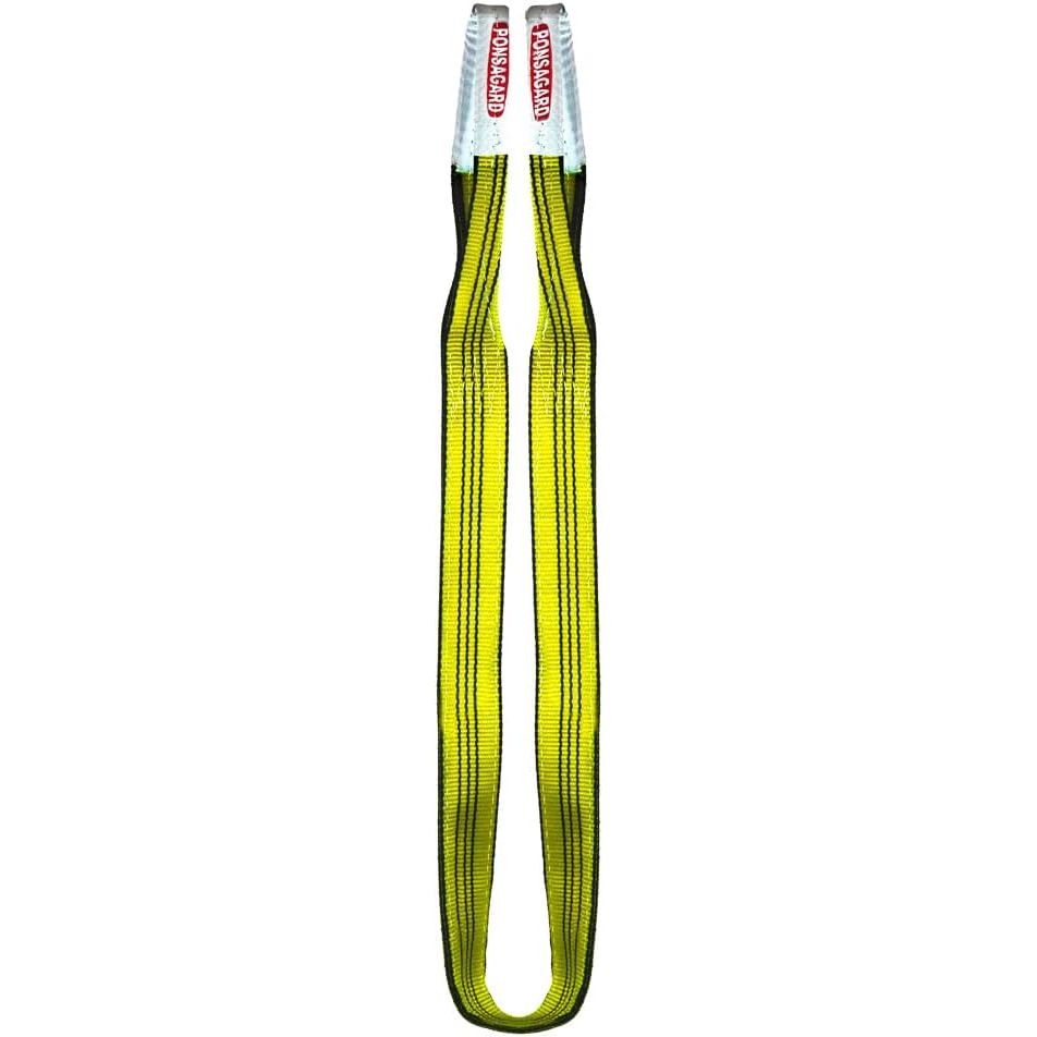 PONSAGARD® 3t yellow Round Sling on a white background.