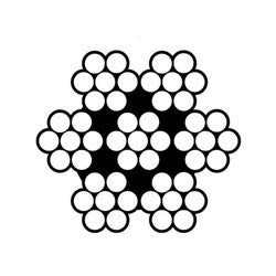 3/64" (1.2mm) 7x7 Galvanised MBL 270 lbs (122 kgs) Military Aircraft Cable Flexible Preformed Galvanised MIL-DTL-83420, LATEST REVISION, TYPE I, COMPOSITION A (GF04777) - 523.000.012 .