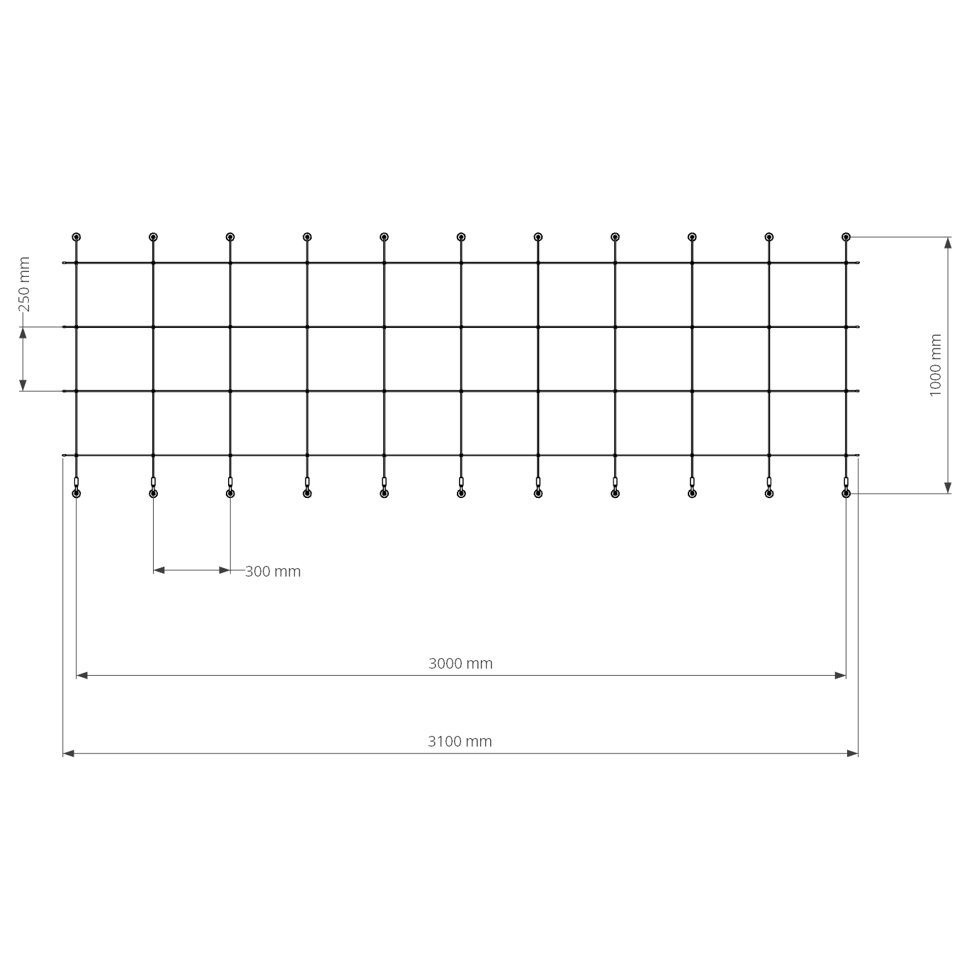 TECNI® Pro Cable Trellis Grid Kits
