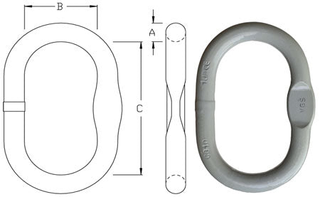 Crosby A-1343 Alloy Steel Master Link