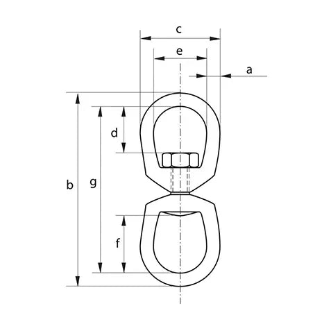 Green Pin G-7713 Eye and Eye Swivel