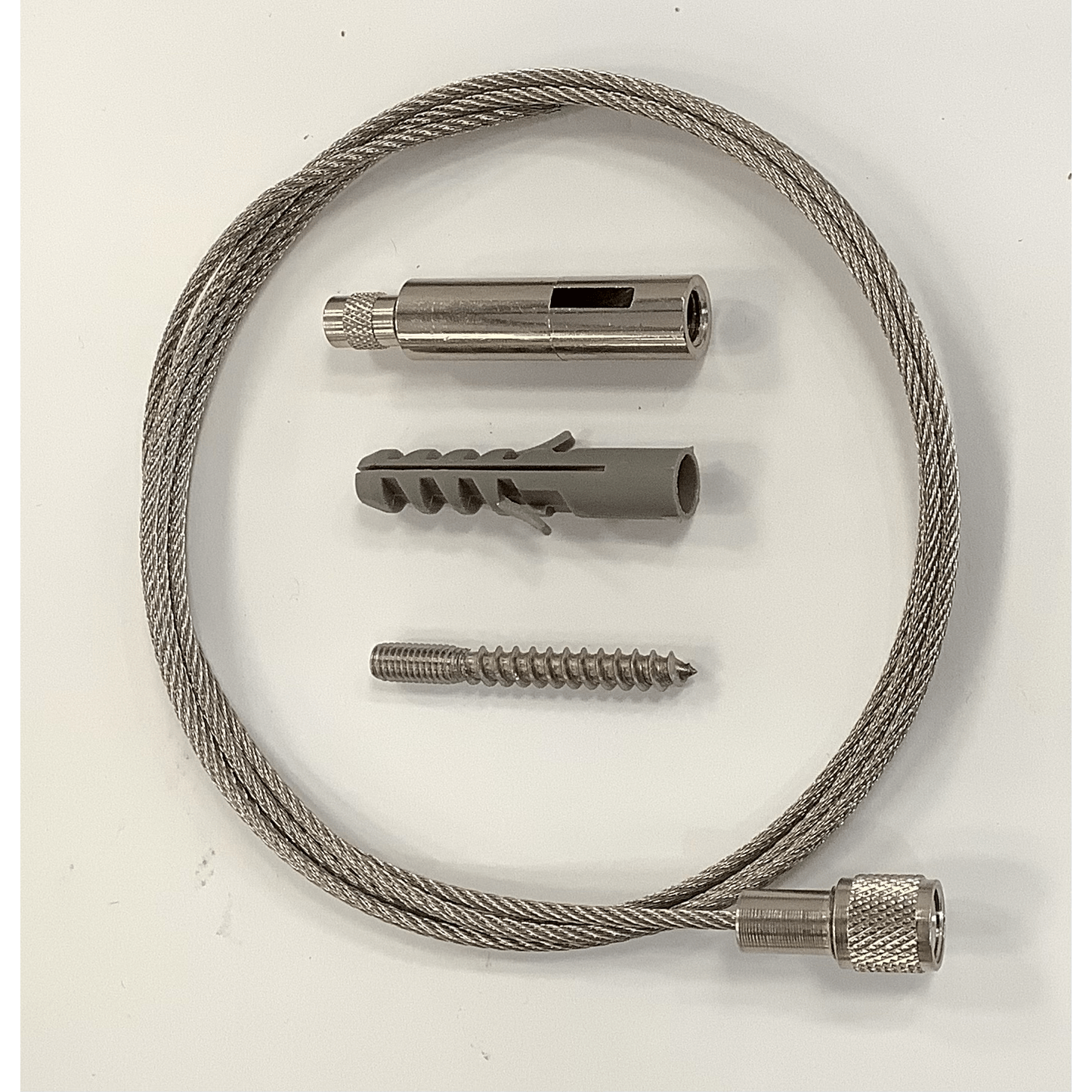 TECNI® Cable 42kg Suspension Kit - Threaded Ceiling Attachment and Female Gripper with 2.5mm Cable