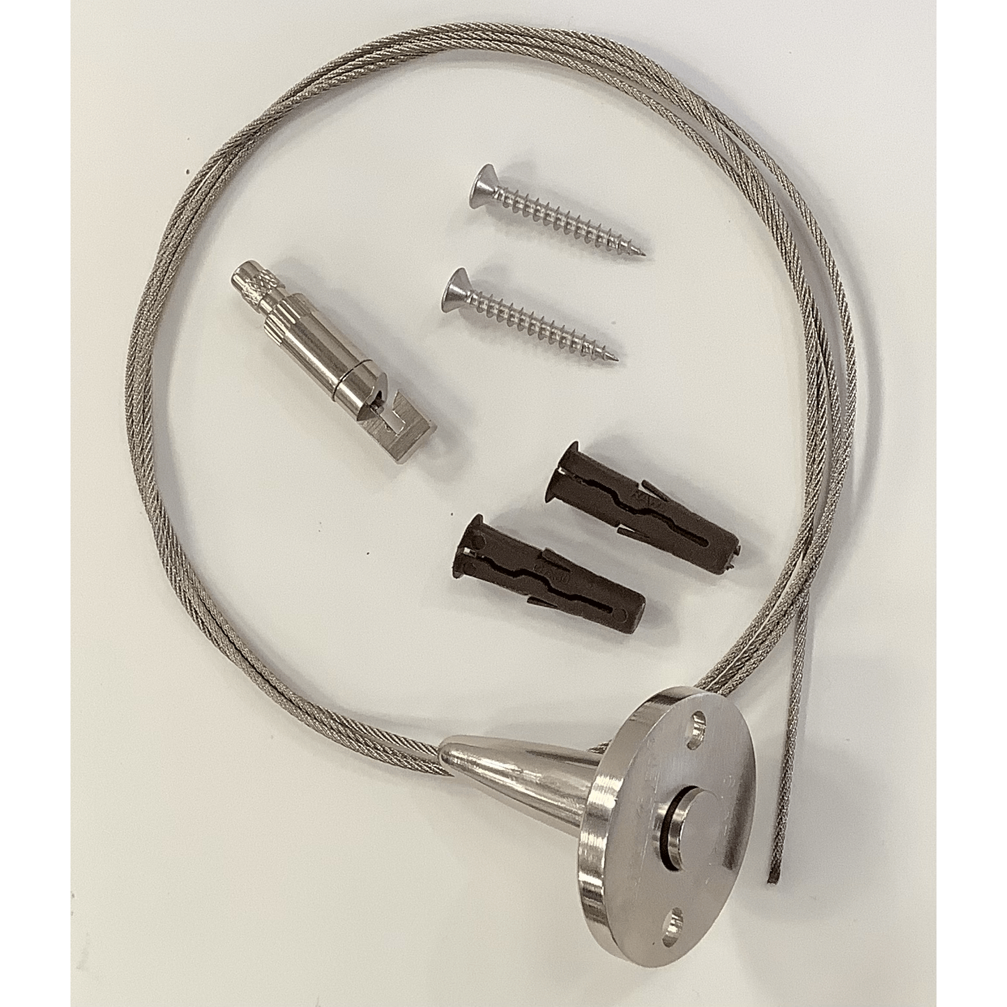 TECNI® Cable 15kg Suspension Kit - Cross Ceiling Attachment and Hook Gripper with 1.5mm Cable