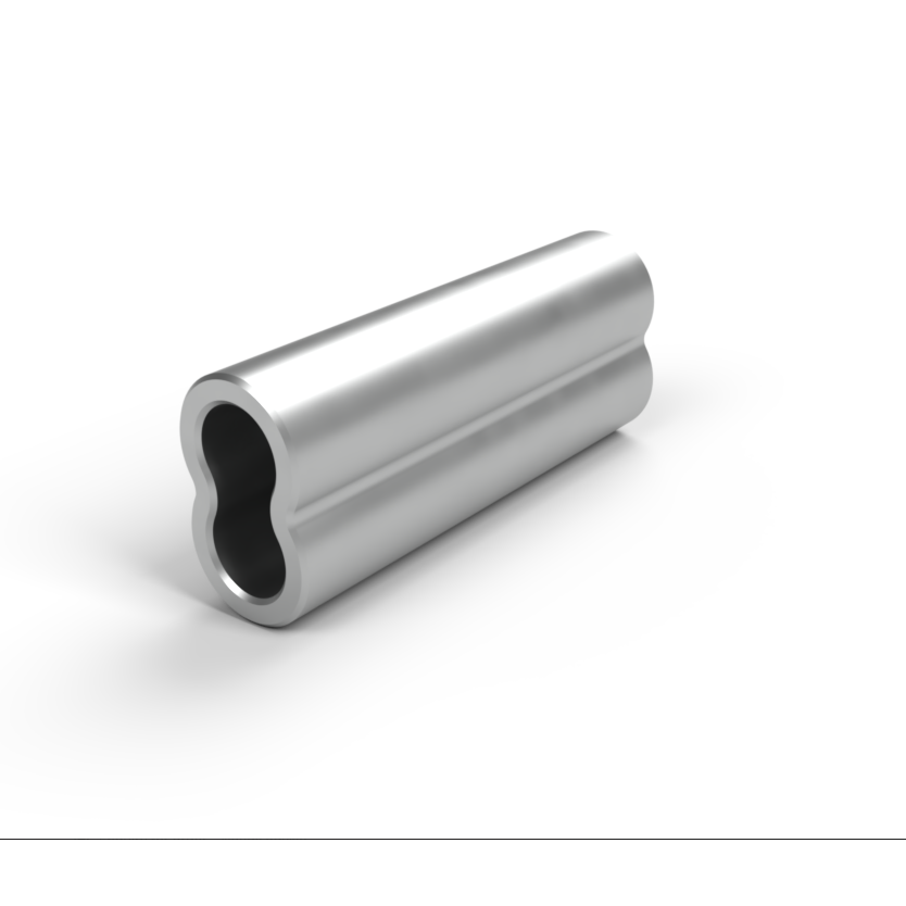Metallic cylindrical object on a white background