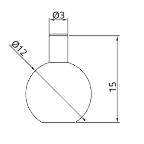 TECNI® Gripper TG1.2 - 12mm Ball Glider for use with up to 1.2mm cable. WLL of 12kg - 170.012.001