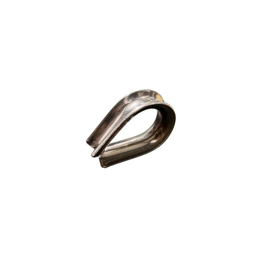 Stainless Steel wire rope Thimble on a white background