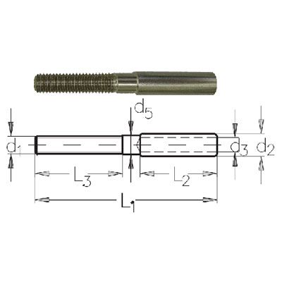 Stainless Swage Super Mini Studs