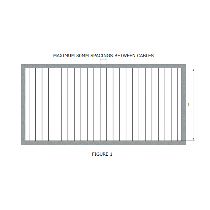 TECNI 3mm Vertical Balustrade Cable Into Metal & Wood Posts - 160.325.003