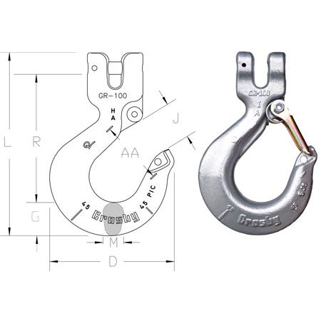Crosby L-1339 Clevis Sling Hook