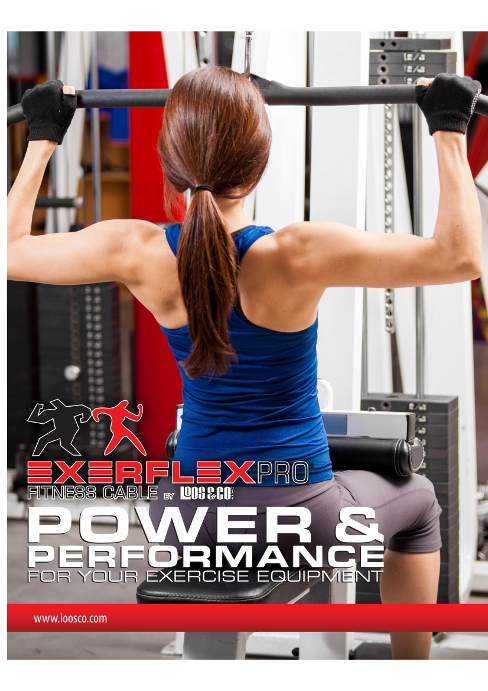 EXERFLEXPRO® 3.2mm (1/8") 7x19 Galvanised Steel Cable MBL 907 kgs (2000 lbs) Black Nylon 11 Coated to 4.8mm (3/16") - 544.002.032 (Loos code : GF1257902) .