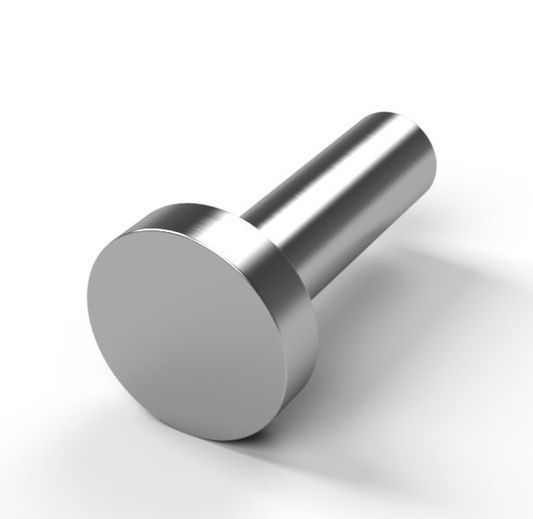 TECNI GYM 4mm A4 AISI 316 Stainless Steel Swage 15mm Disc End Stop Terminal - 208.040.015