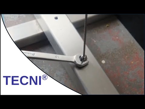 TECNI 2.5mm Vertical Balustrade Cable into Metal Posts - 160.225.002