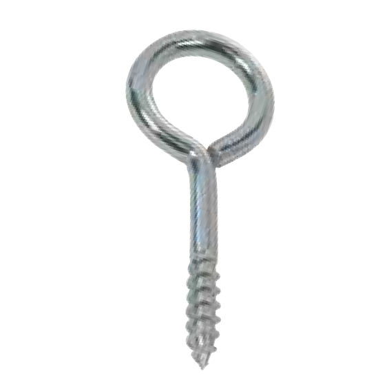 Stainless Screw Eyes with Wood Thread (Light Duty) on a white background.