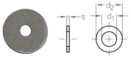 垫圈-SS-M8-26.5-2.5-DIN440