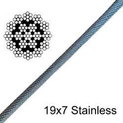 Stainless Wire Rope - 19x7