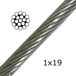 Stainless Wire Rope - 1x19