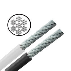 Galvanised PVC Coated Cable - 7x7