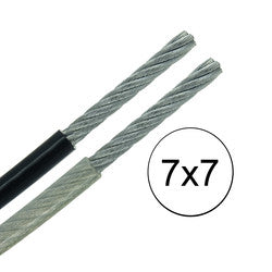 Stainless Steel Nylon Coated Cable - 7x7