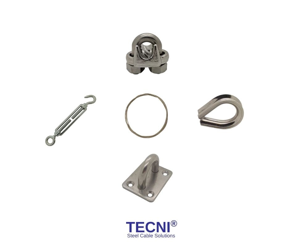 TECNI® 4mm Stainless Steel Catenary Fixings