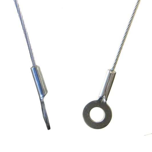 1/16" (1.5mm) A2-AISI 304 Stainless Steel Eye Terminal with 0.315" (8mm) pin diameter. - 100.318.315